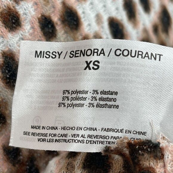 2/$30 William Rast Gryphon Animal Print Leopard Cheetah Long Sleeve Top Blouse - Picture 8 of 8